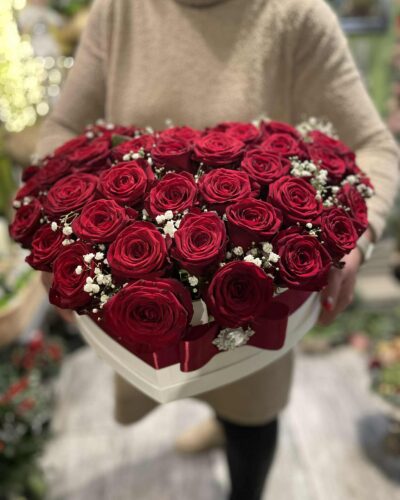 Szerelmes szív virágbox