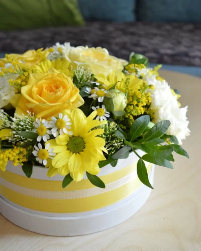 "Citromsárga álom" virágbox