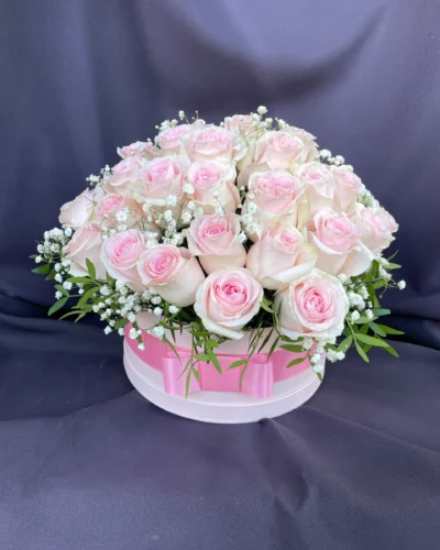 Rózsaszín álom virágbox