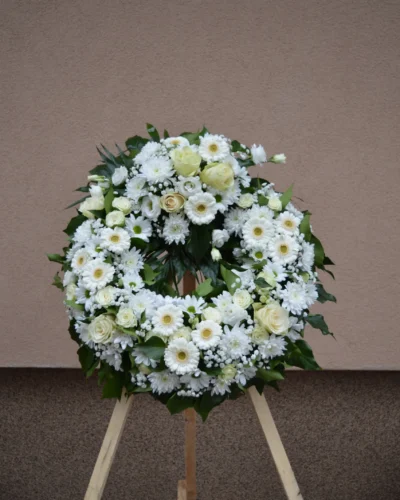 Örök Nyugalom – Fehér temetési koszorú