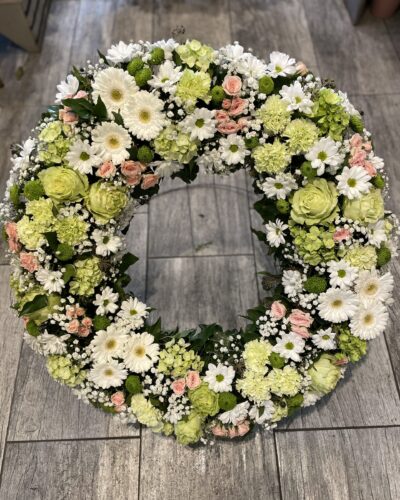 Csendes búcsú temetési koszorú